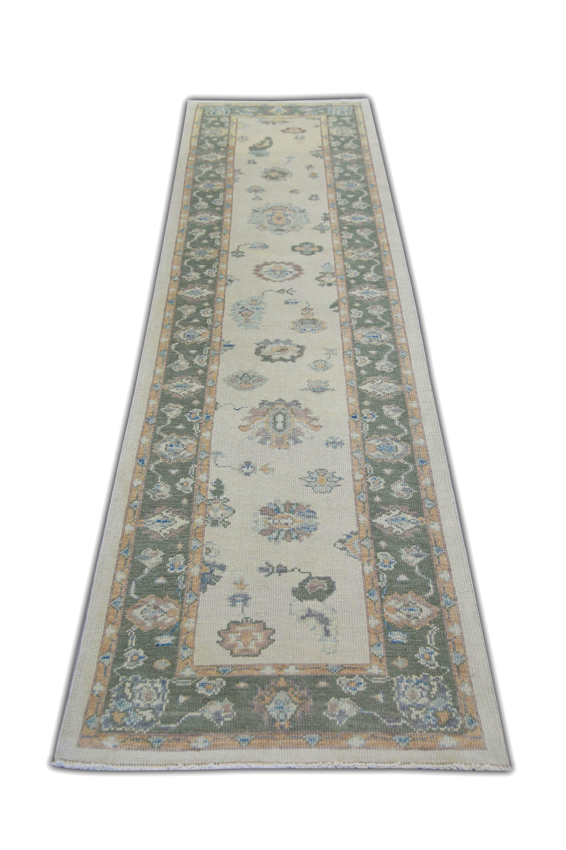 Turkish Oushak Rug 3'2' x 12'4" #5562