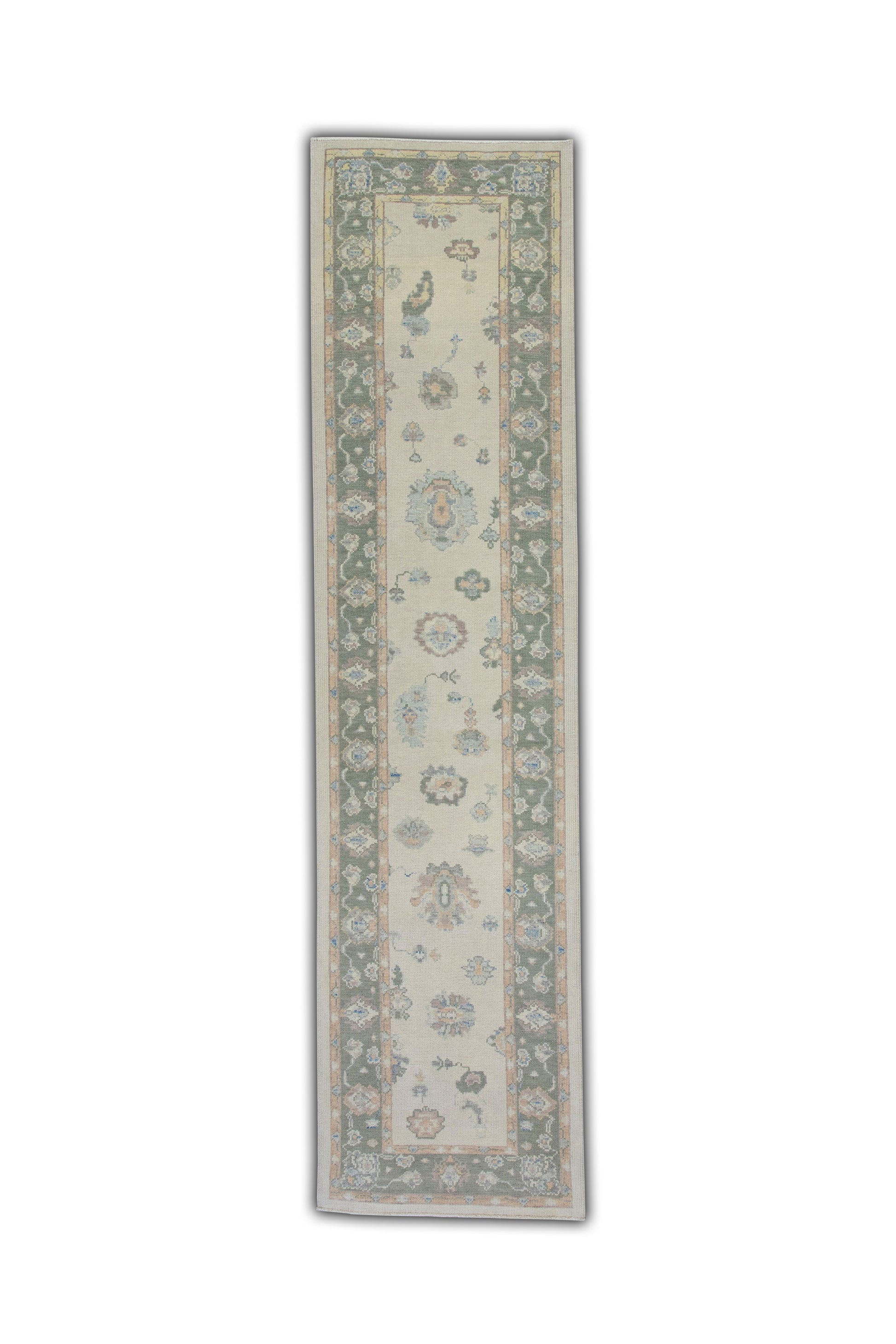 Turkish Oushak Rug 3'2' x 12'4" #5562