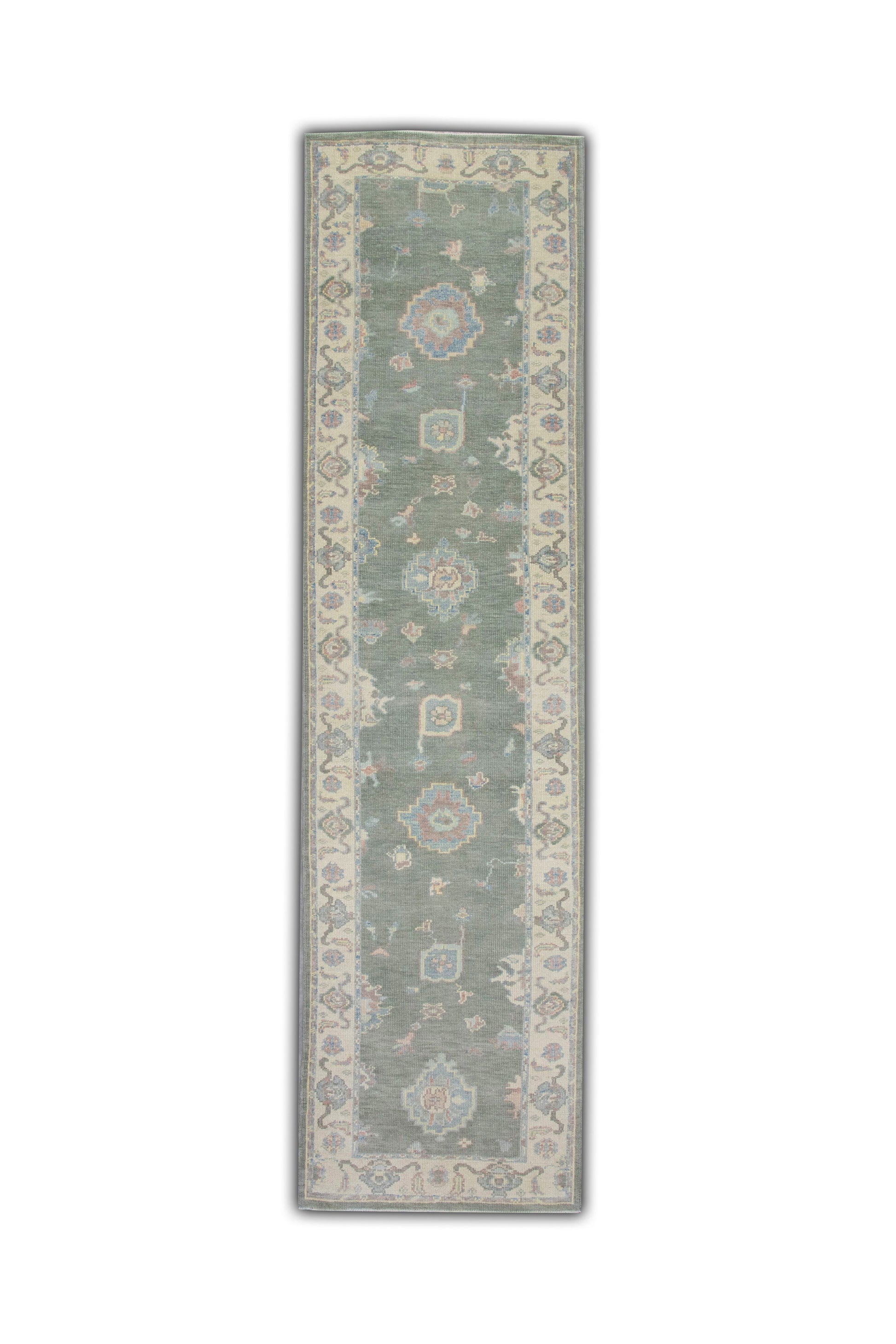 Turkish Oushak Rug 3'1" x 12'5" #5008