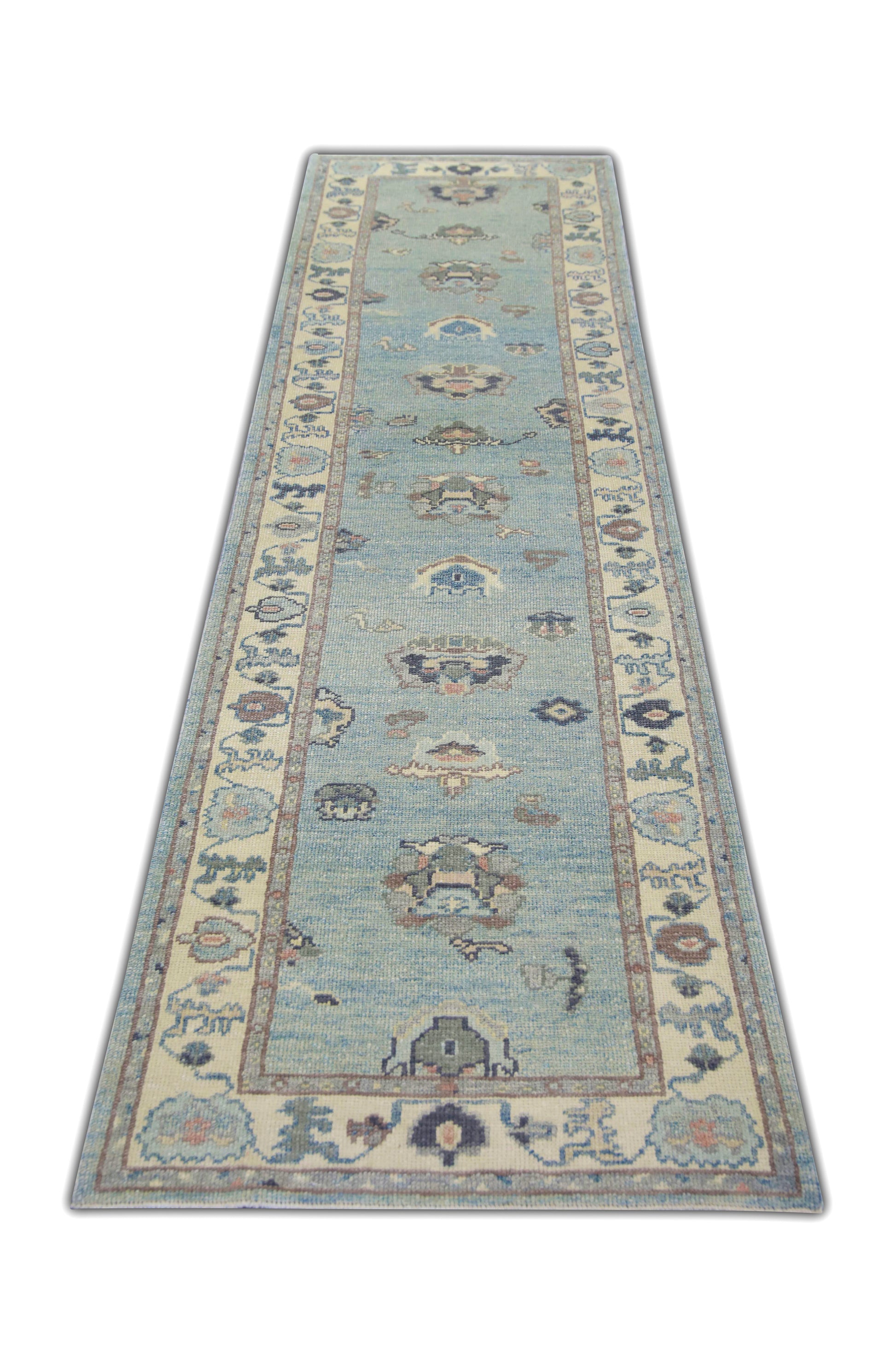 Turkish Oushak Rug 3'2" x 12'6" #5744