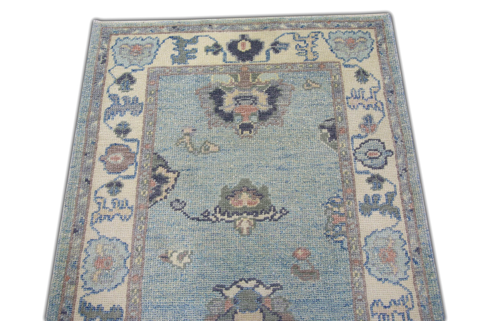 Turkish Oushak Rug 3'2" x 12'6" #5744