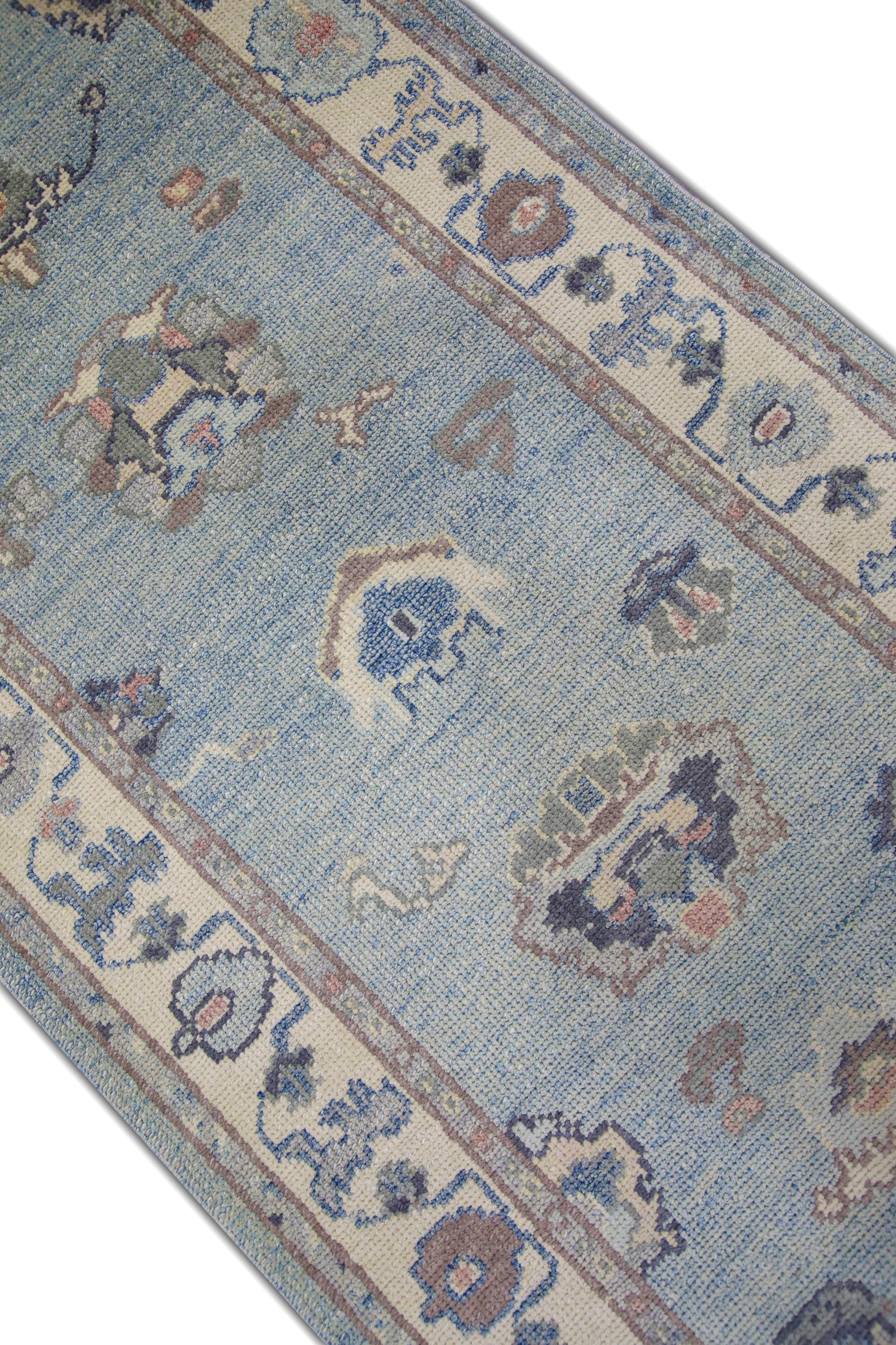 Turkish Oushak Rug 3'2" x 12'6" #5744