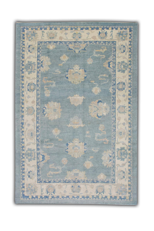 Turkish Oushak Rug 6'1" x 8'10" #5519