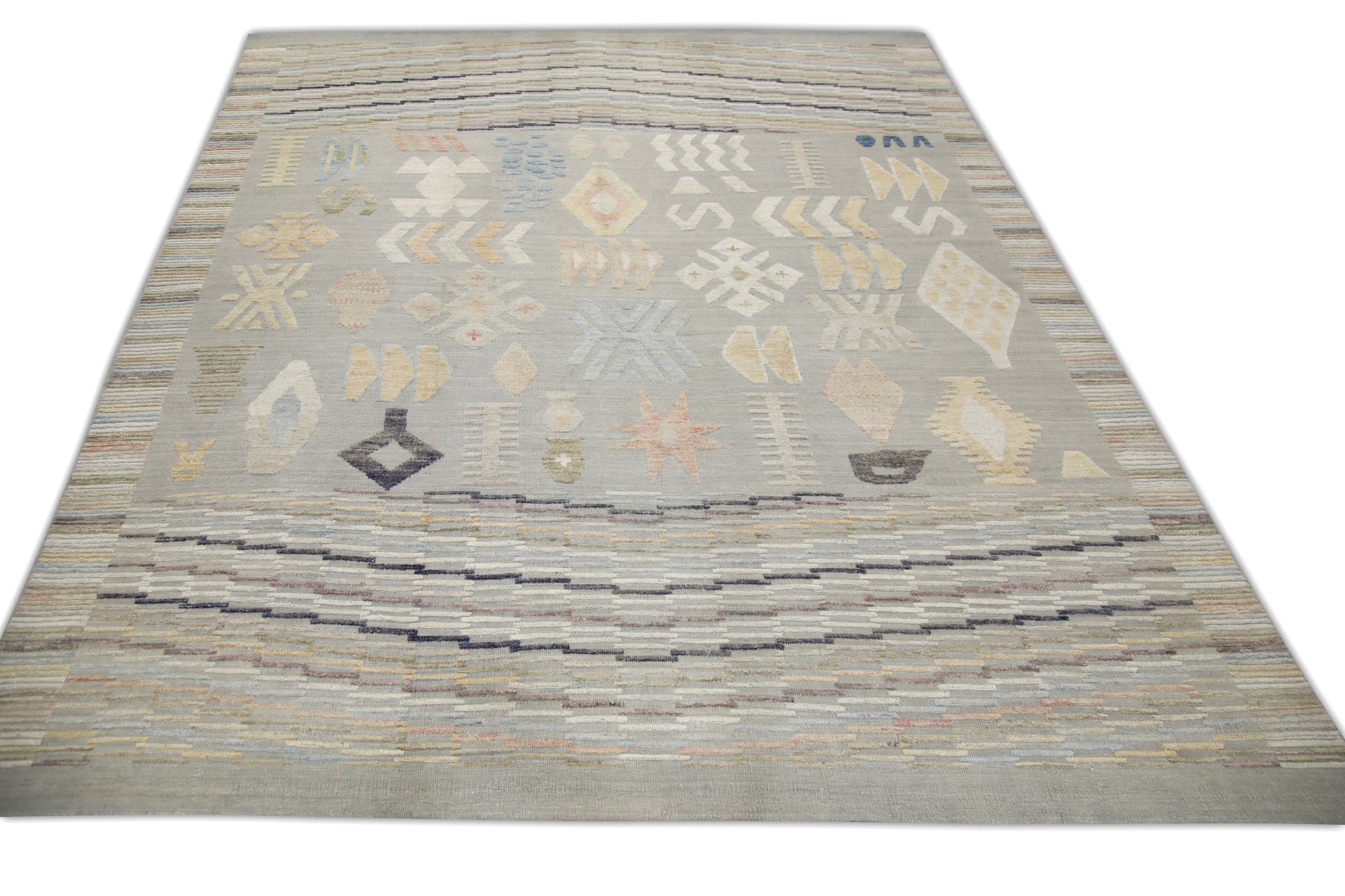 Oriental Flatweave Turkish Kilim 12'10" x 14'5" #6001