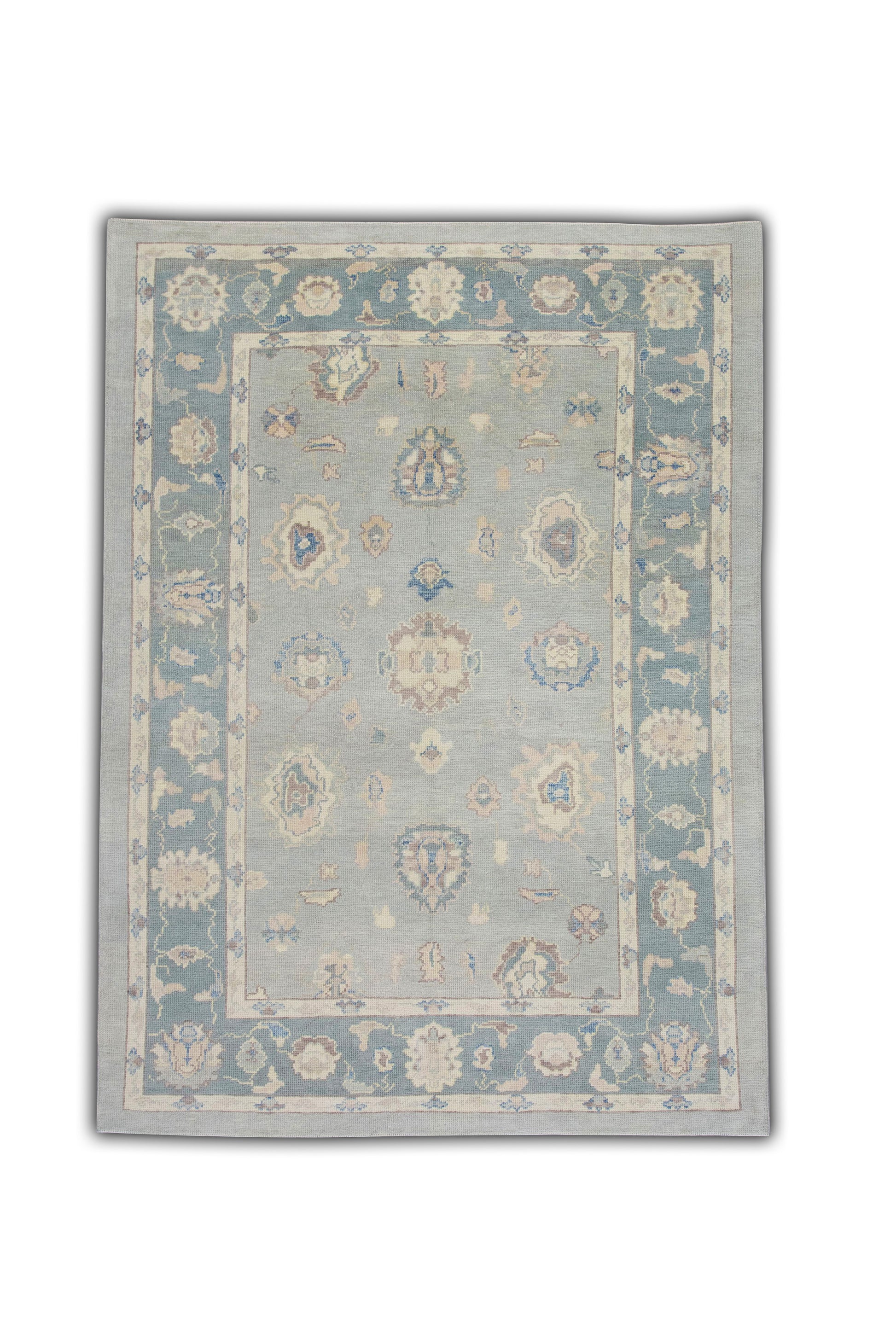Turkish Oushak Rug 6'6" x 8'8" #5436