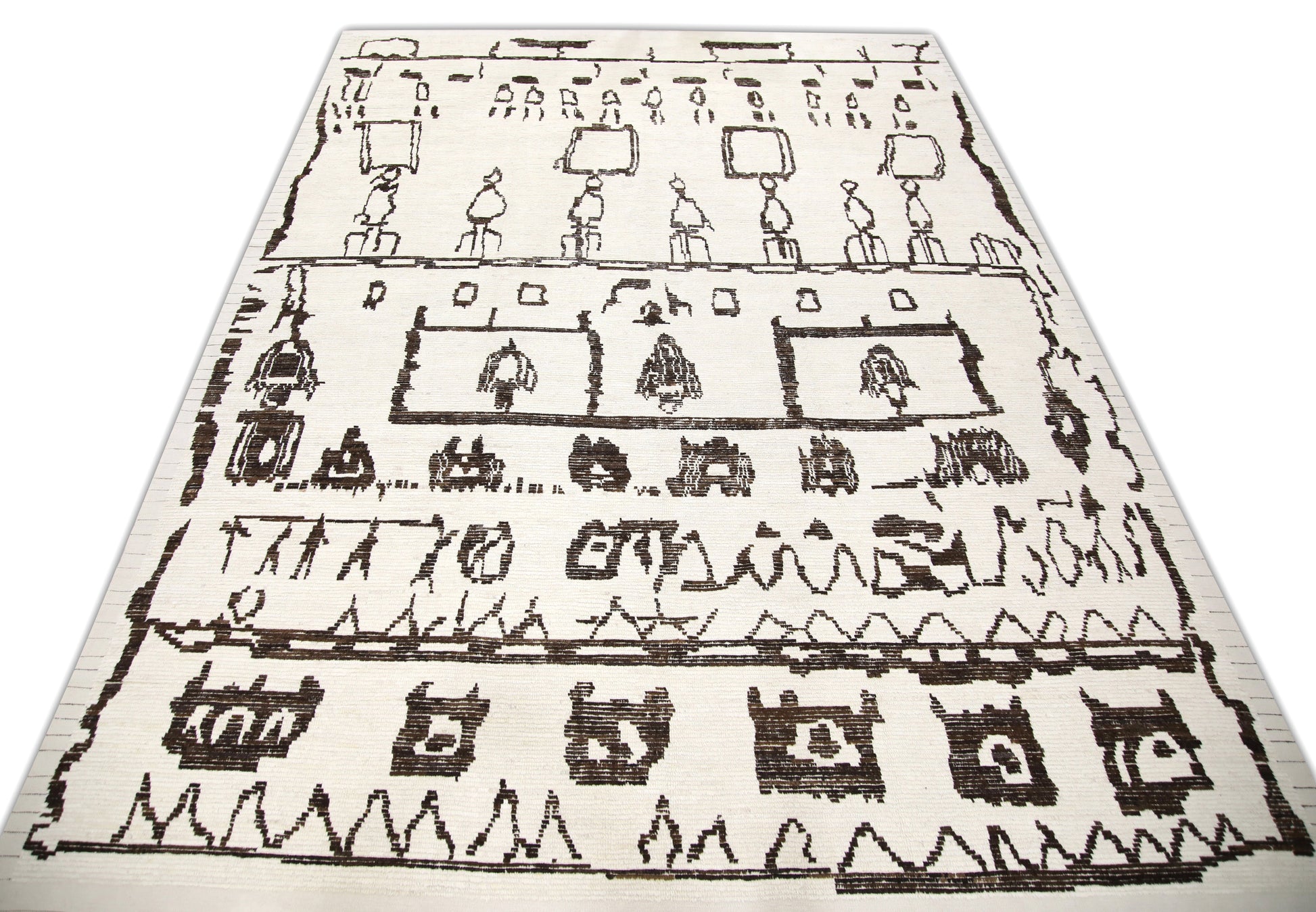 Turkish Tulu Rug Hand Knotted 12' x 15'10" #6219