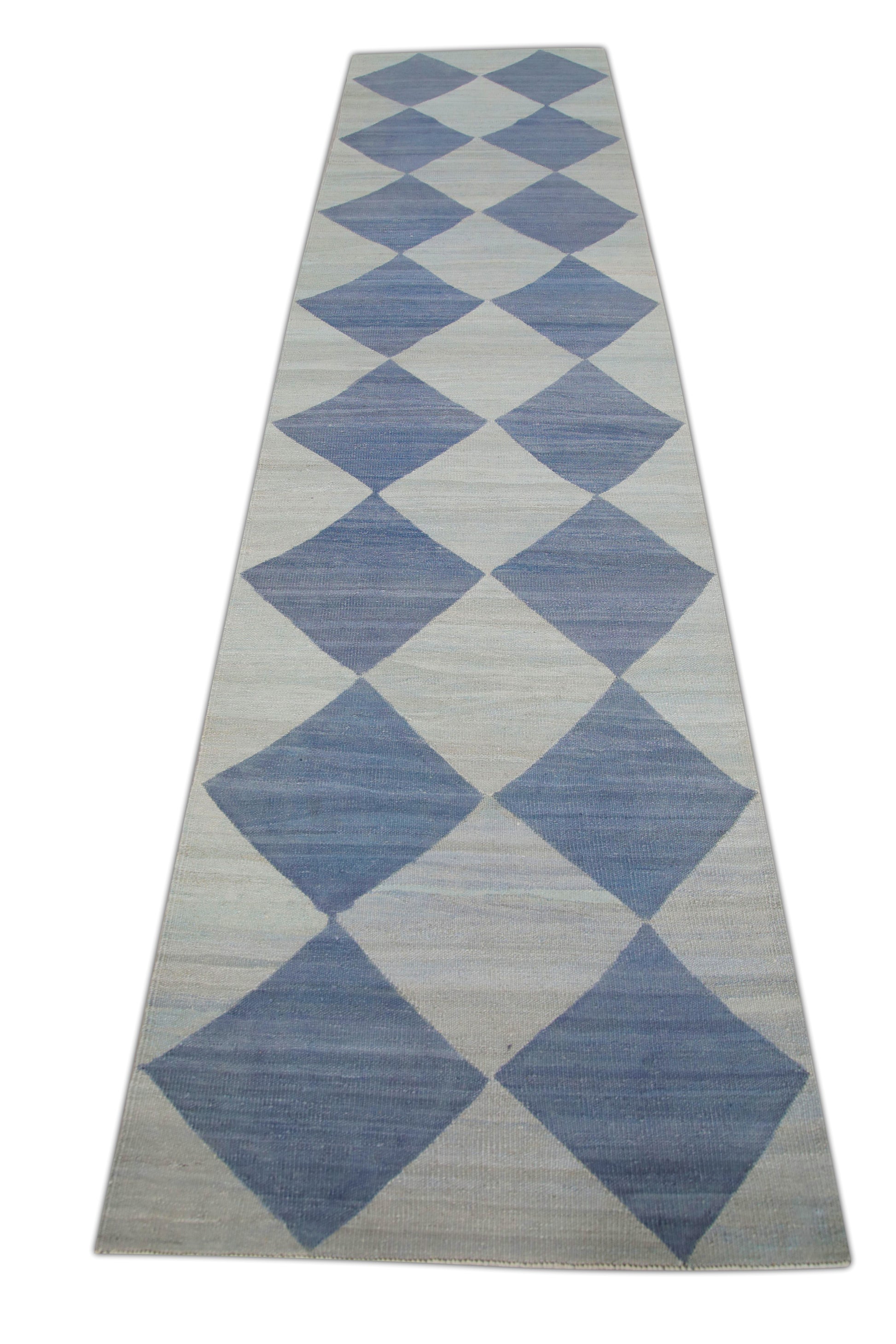 Oriental Flatweave Turkish Kilim 3'2" x 12'7" #09