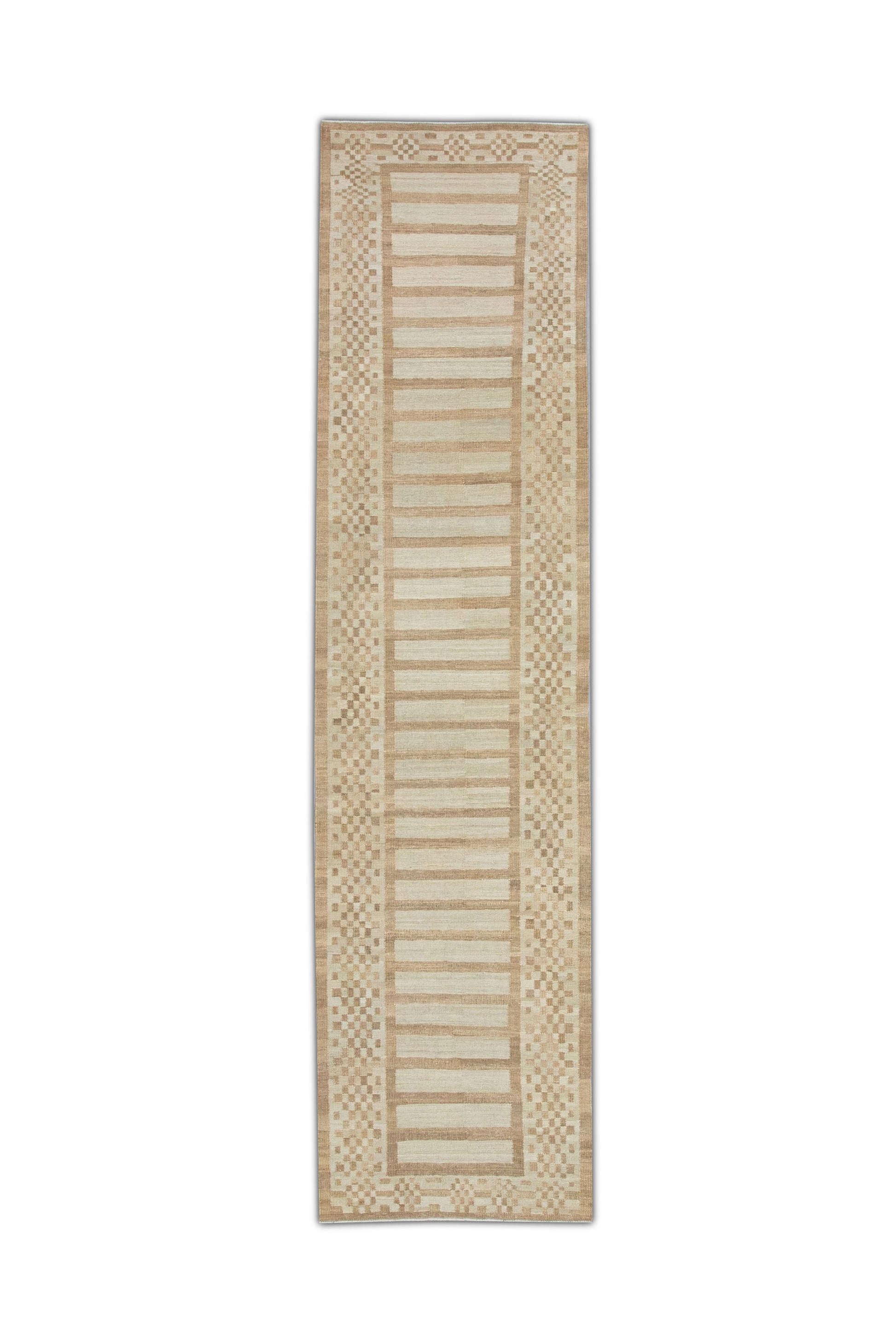 Oriental Flatweave Turkish Kilim 3' x 12'1" #4322