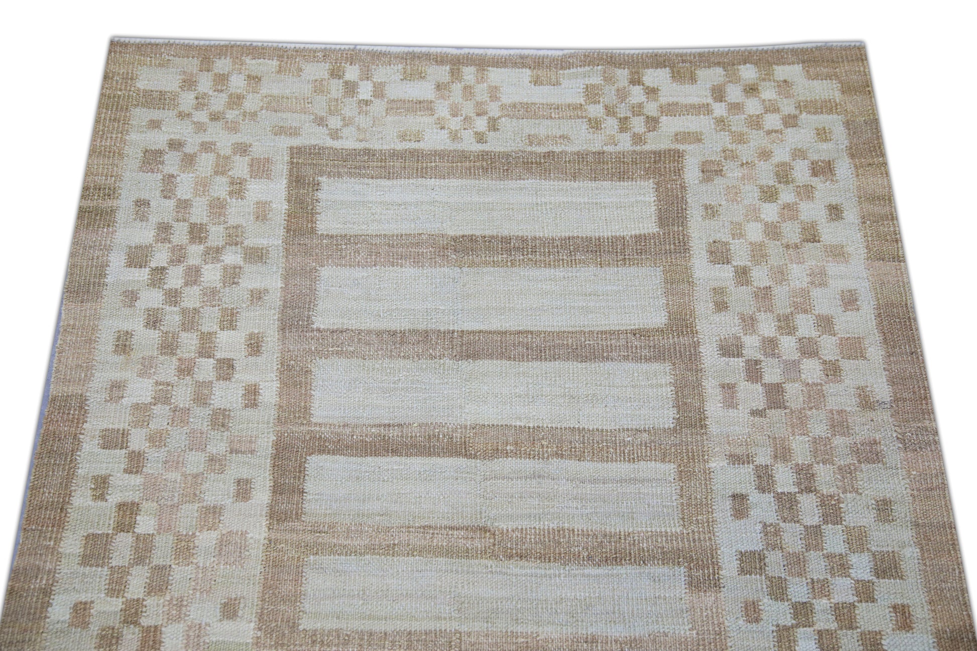 Oriental Flatweave Turkish Kilim 3' x 12'1" #4322