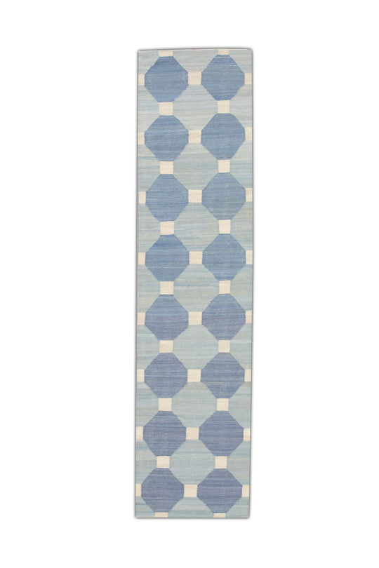 #16 Oriental Flat Weave Turkish Kilim 3'1" x 12'3"