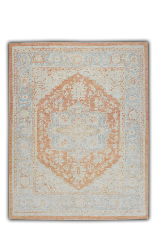 #5971 Turkish Antique Look Oushak 6'2" x 8'