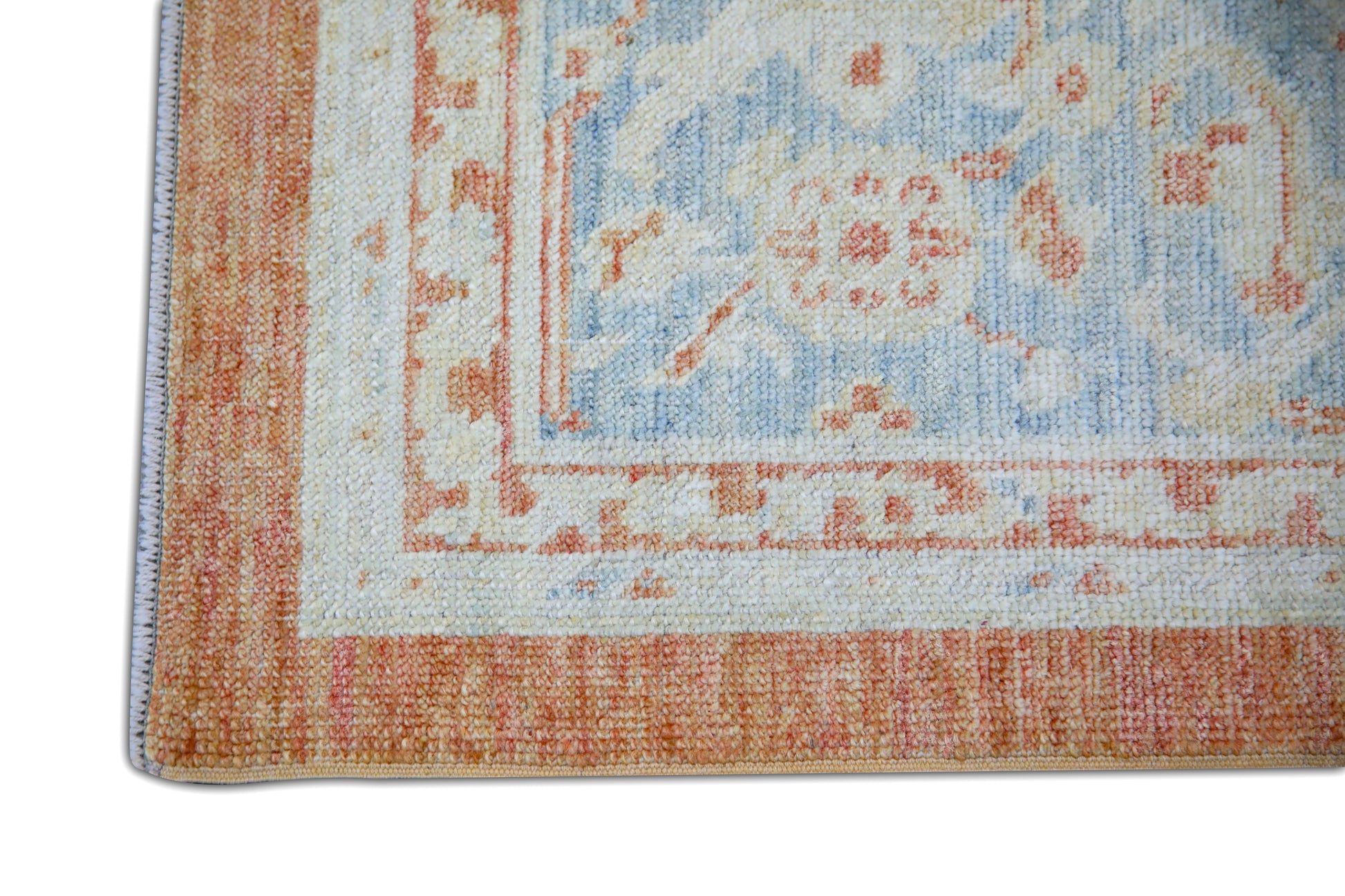 Turkish Antique Look Oushak Rug 6'2" x 8'  #5971