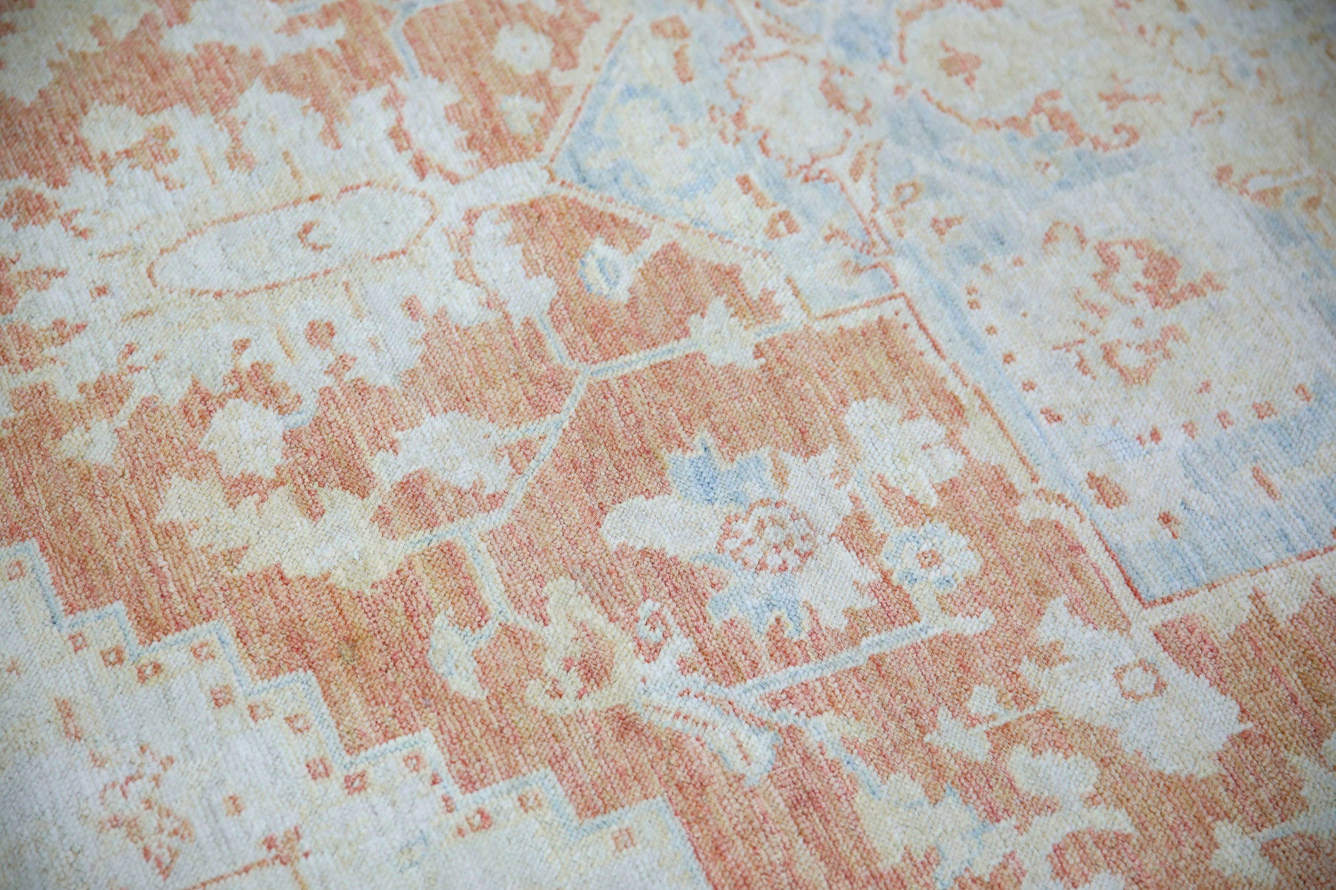 Turkish Antique Look Oushak Rug 6'2" x 8'  #5971