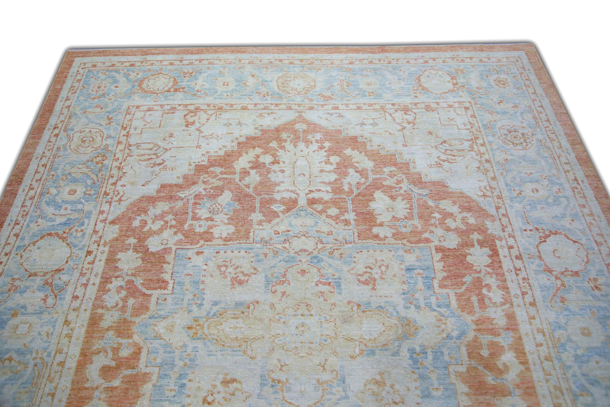 Turkish Antique Look Oushak Rug 6'2" x 8'  #5971
