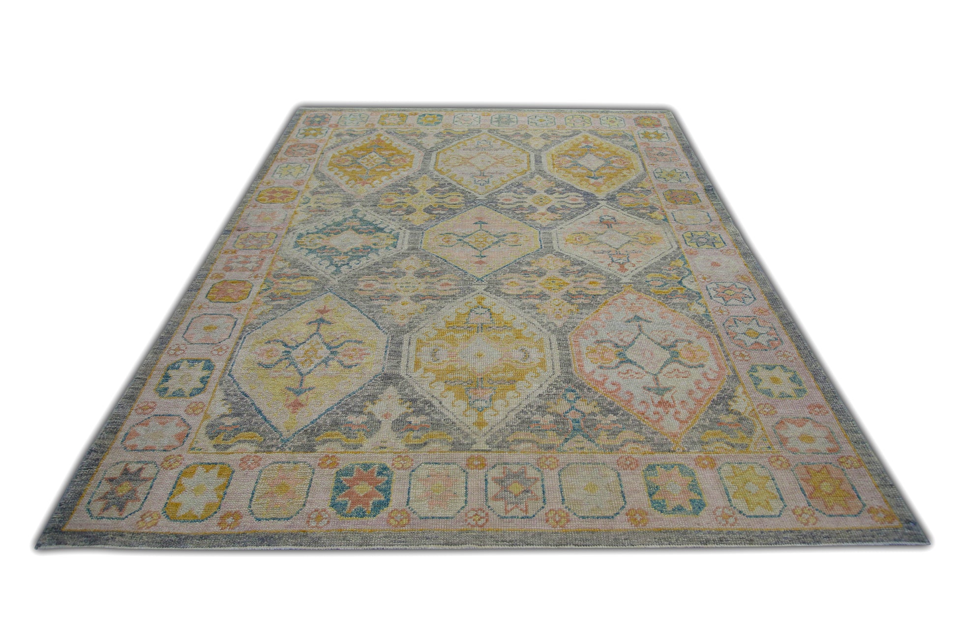 Turkish Oushak Rug 6'3" x 8'10" #6131