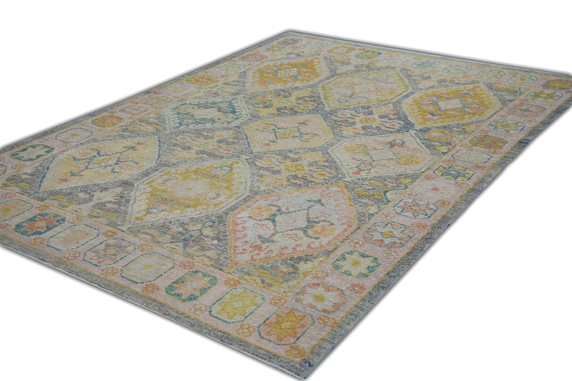 Turkish Oushak Rug 6'3" x 8'10" #6131