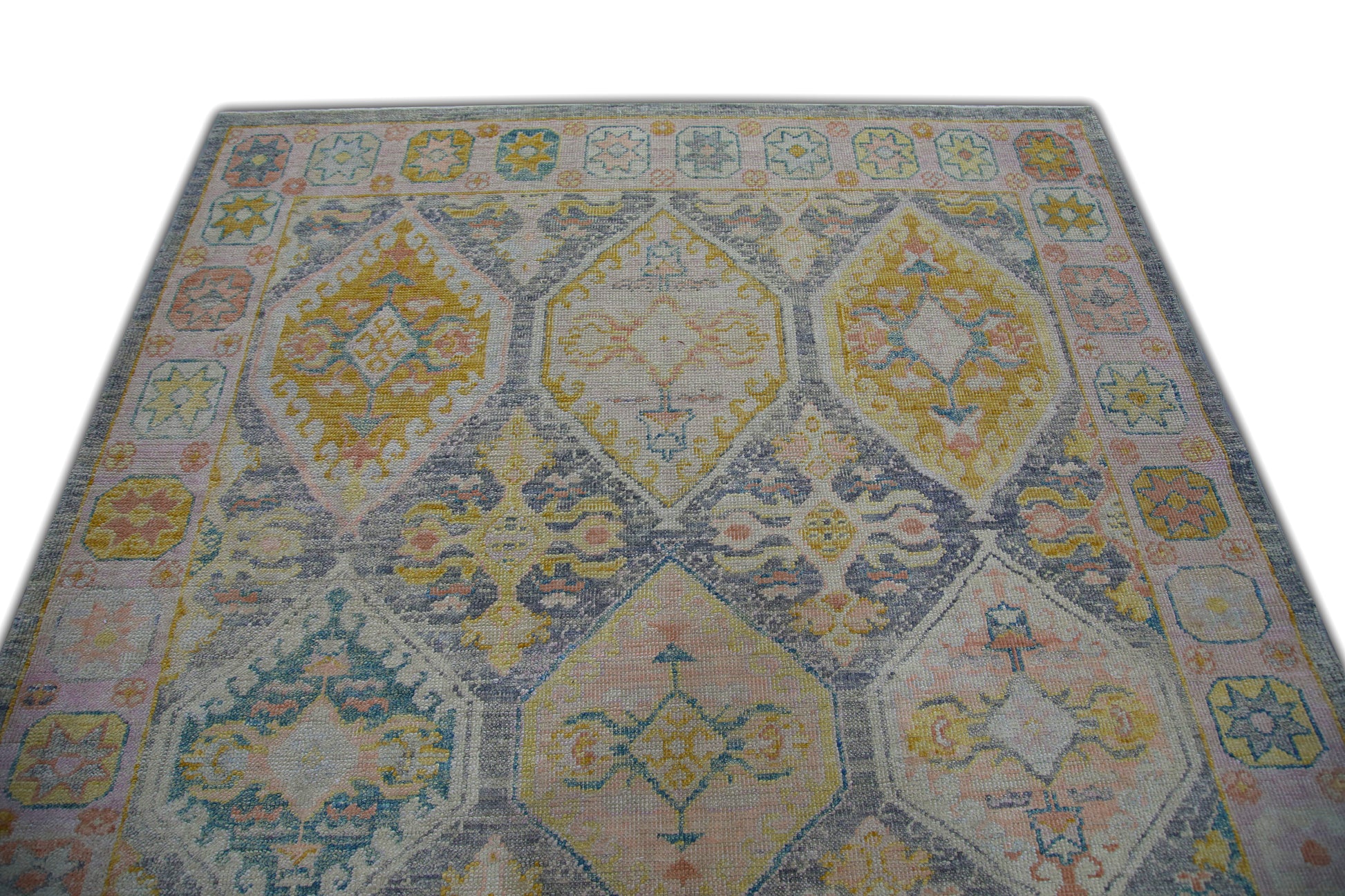 Turkish Oushak Rug 6'3" x 8'10" #6131
