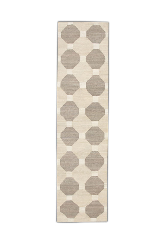 #4319 Oriental Flat Weave Turkish Kilim 3'1" x 12'2"