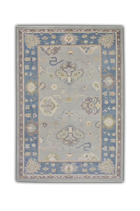 #5486 Turkish Oushak 6'4" x 8'11"