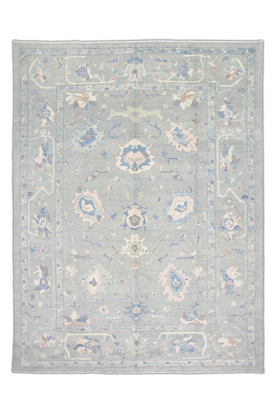 #3176 Turkish Oushak 9' x 12'6"