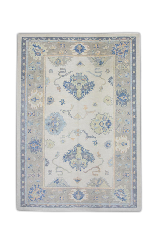 #7470 Turkish Oushak 6'2" x 8'10"