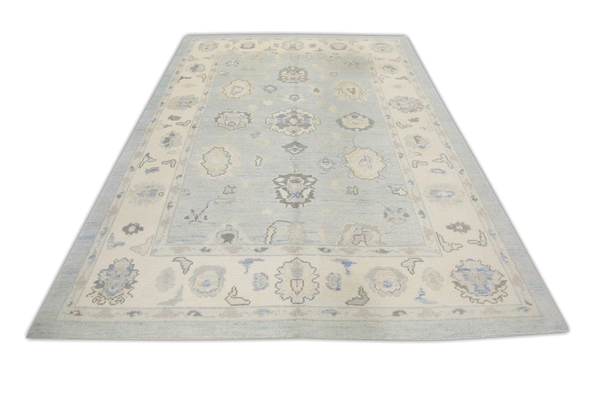 Turkish Oushak Rug 6'1" x 8'10" #7449