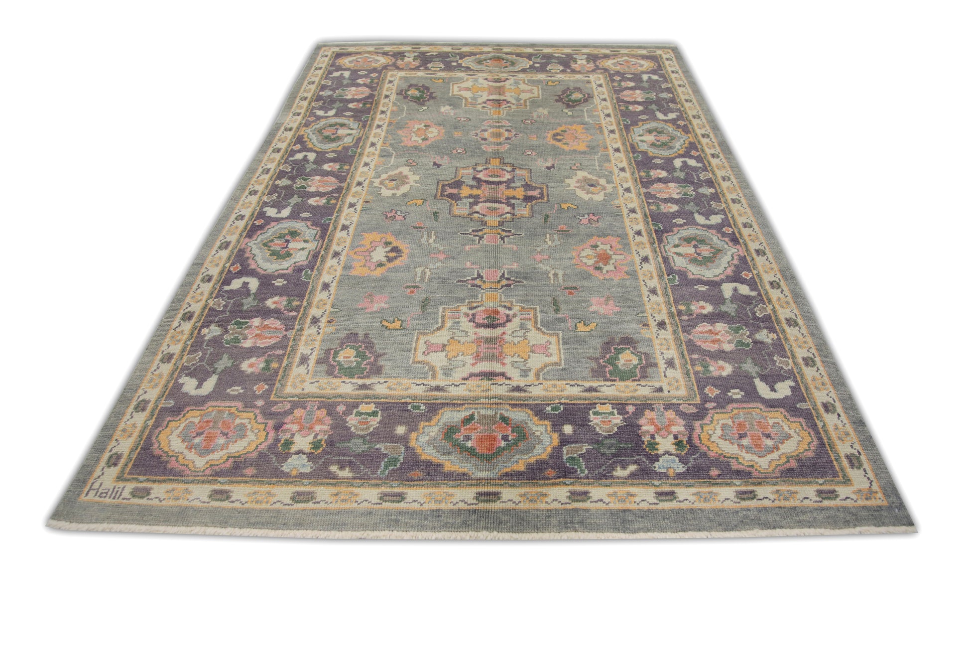 Turkish Oushak Rug 6'4" x 9'2" #2039