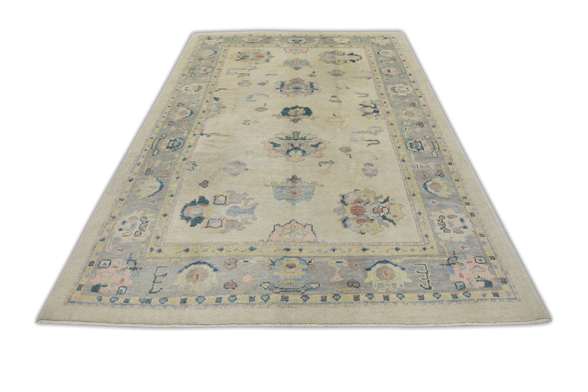 Turkish Oushak Rug 6'1" x 9'1" #1024