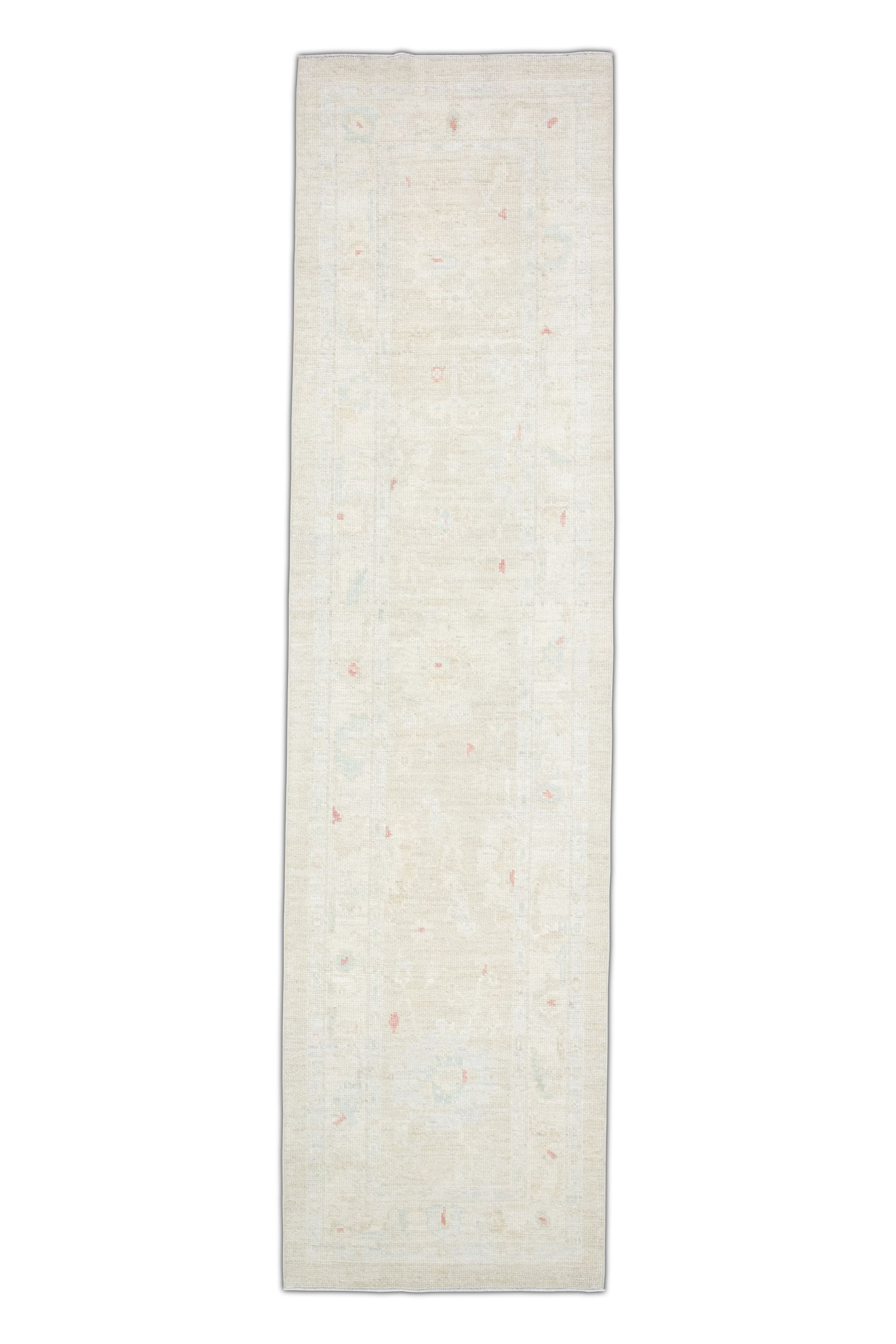 Turkish Oushak Rug 2'7" x 10' #2816
