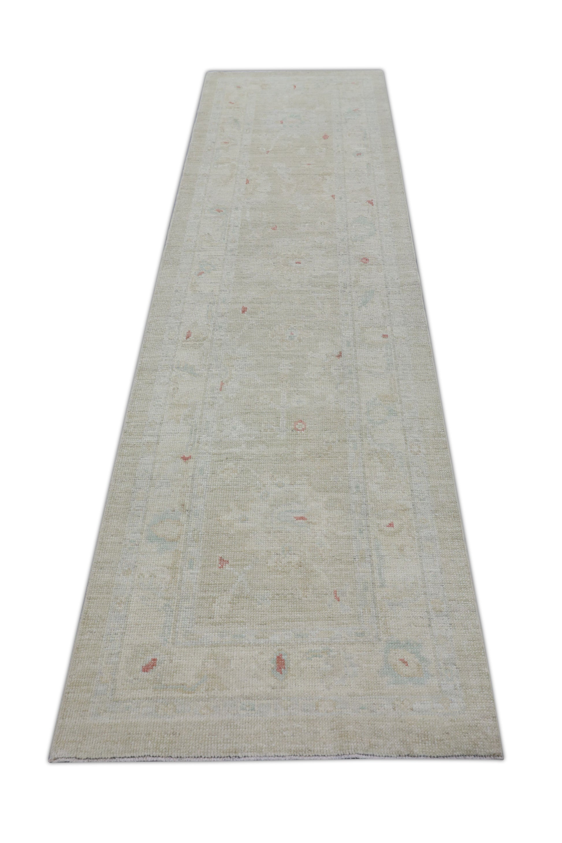 Turkish Oushak Rug 2'7" x 10' #2816