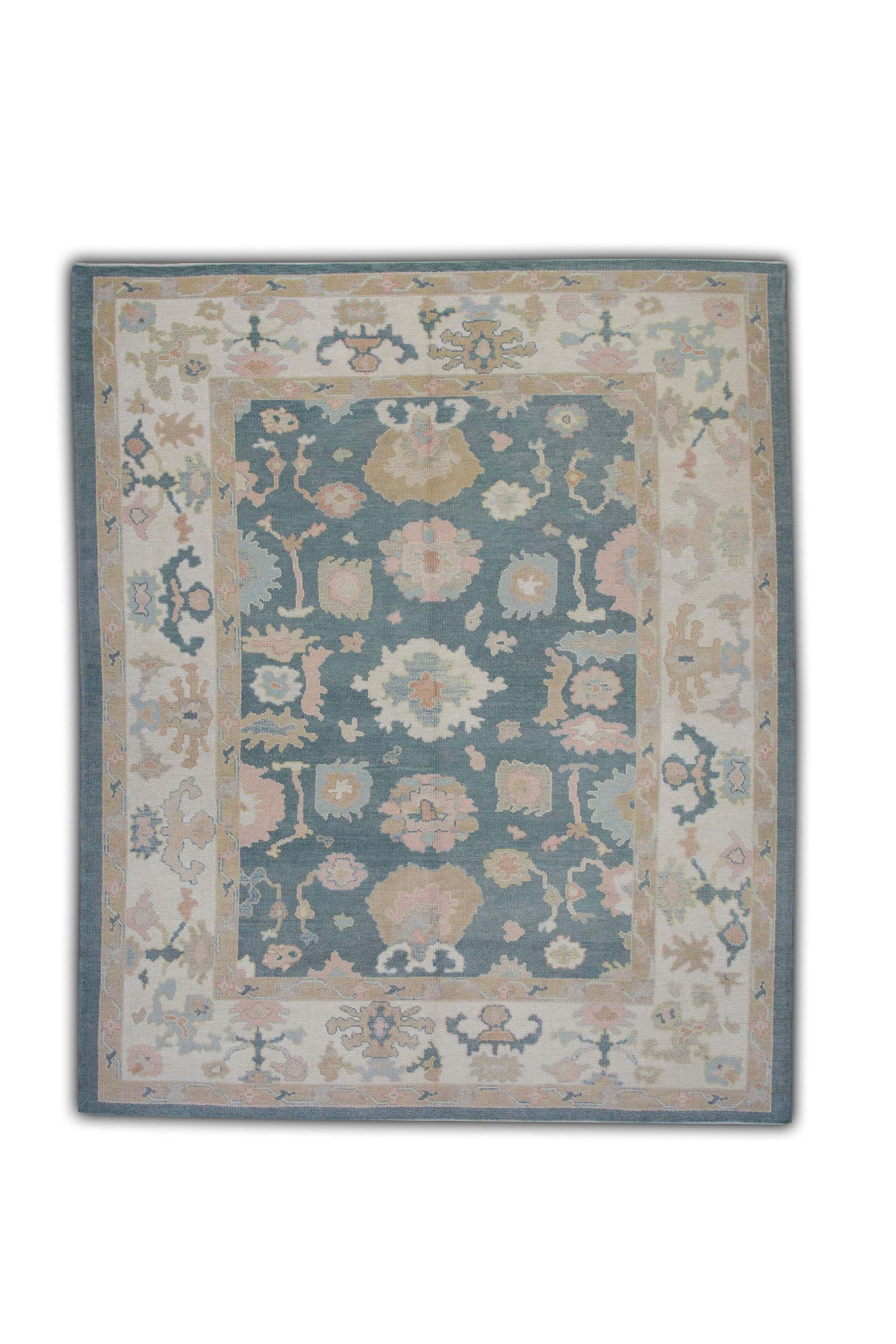 Turkish Oushak Rug 8'7" x 9'10" #5553