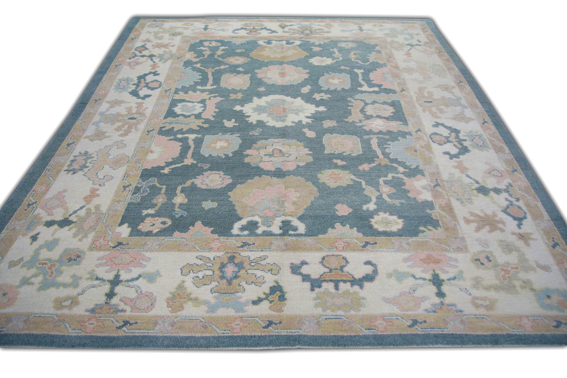 Turkish Oushak Rug 8'7" x 9'10" #5553