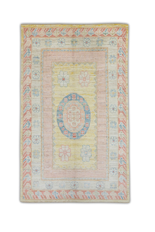 #1091 Turkish Old Wool Oushak Rug  5'5" x 8'2"