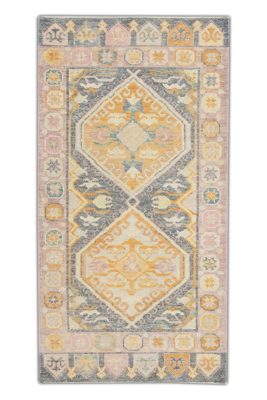 #2776 Turkish Oushak 3'1" x 5'11"