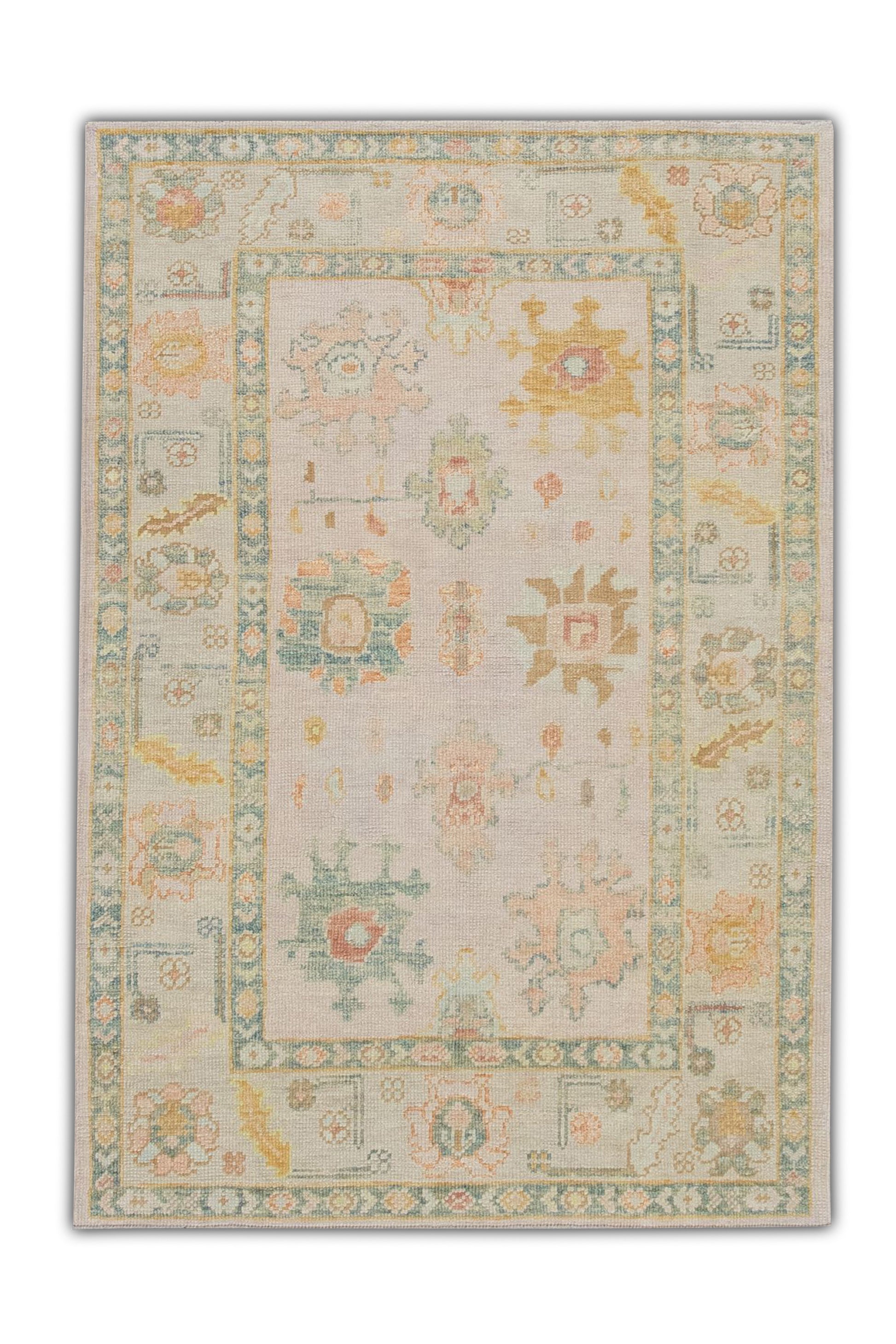 Turkish Oushak Rug 4' x 5'11" #4712