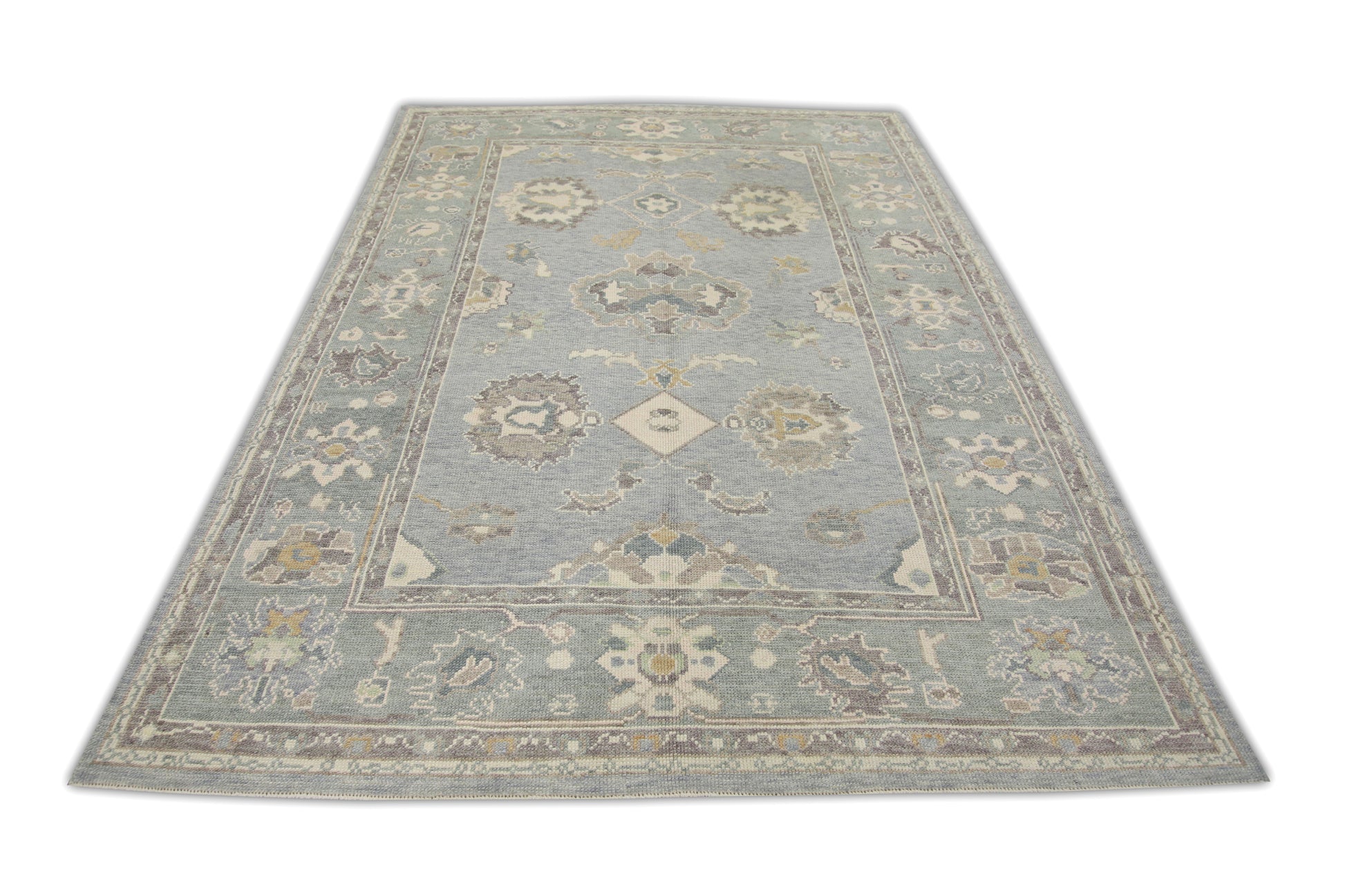 Turkish Oushak Rug 6'1" x 9' #7217