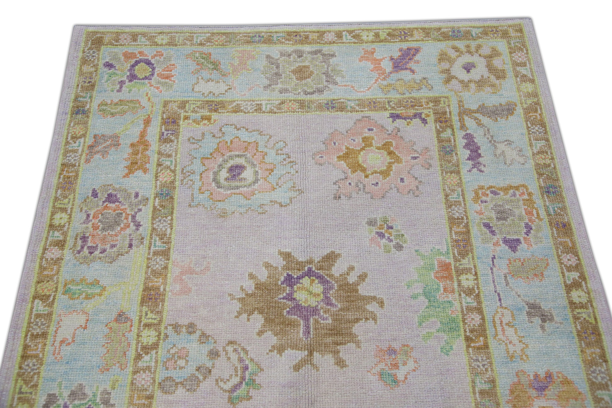Turkish Oushak Rug 4'2" x 5'7" #4708