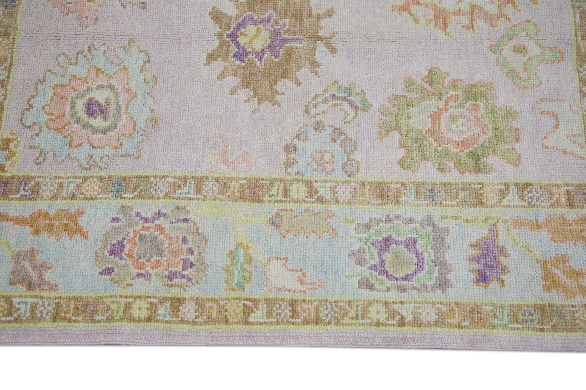 Turkish Oushak Rug 4'2" x 5'7" #4708