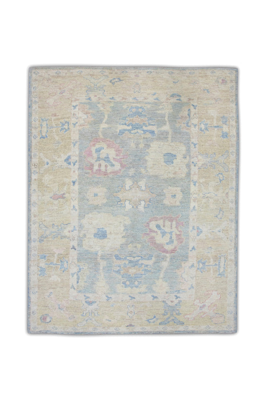 #7005 Turkish Oushak 6'8" x 8'4"