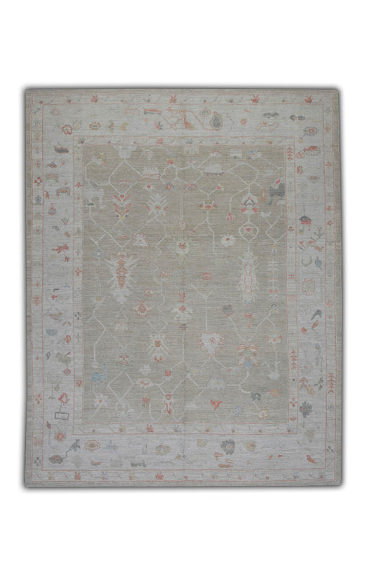 #5621 Turkish Antique Look Oushak  8'6" x 10'10"