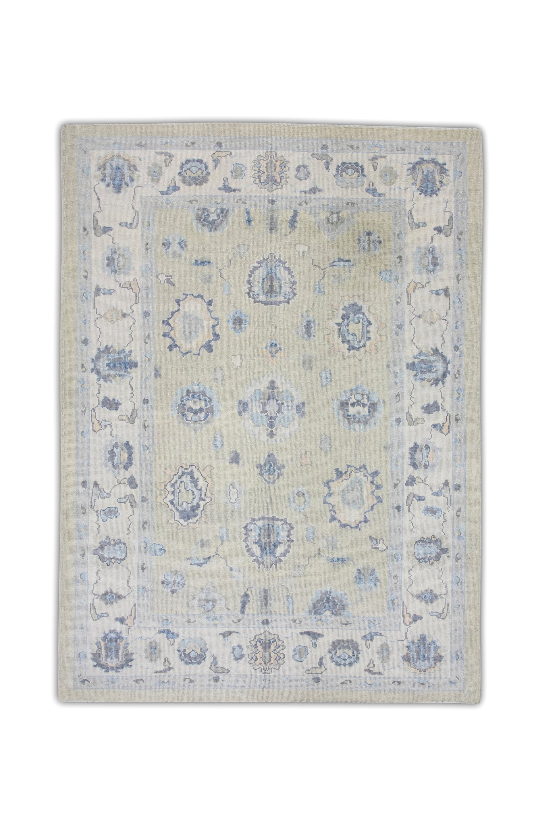 Turkish Oushak Rug 6'3" x 8'7" #7024