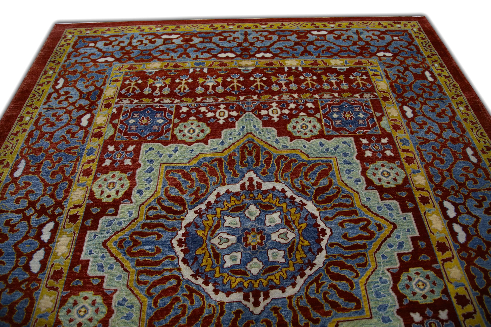 Turkish Antique Look Oushak Rug 8'3" x 9'11"  #5574
