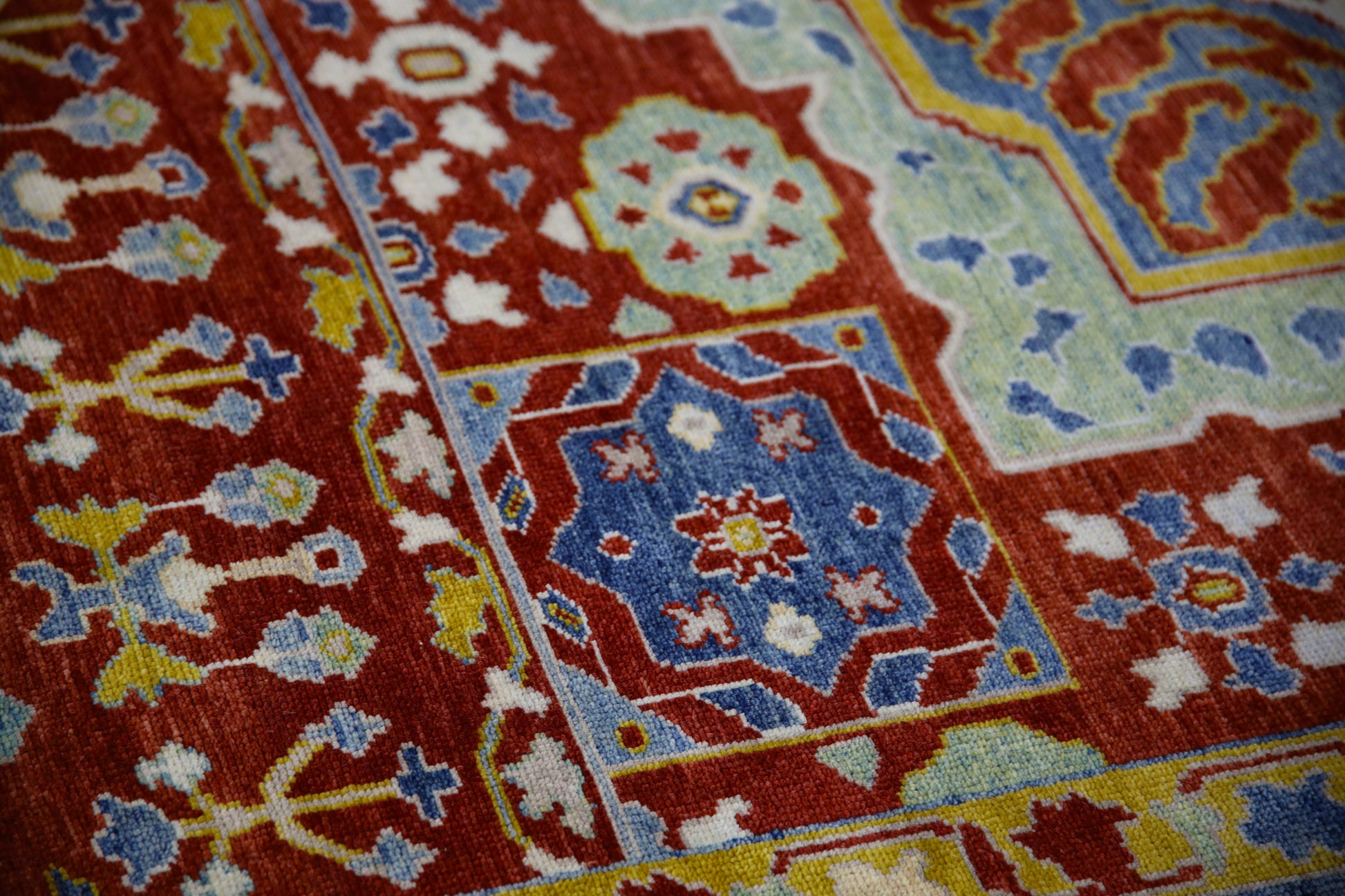 Turkish Antique Look Oushak Rug 8'3" x 9'11"  #5574