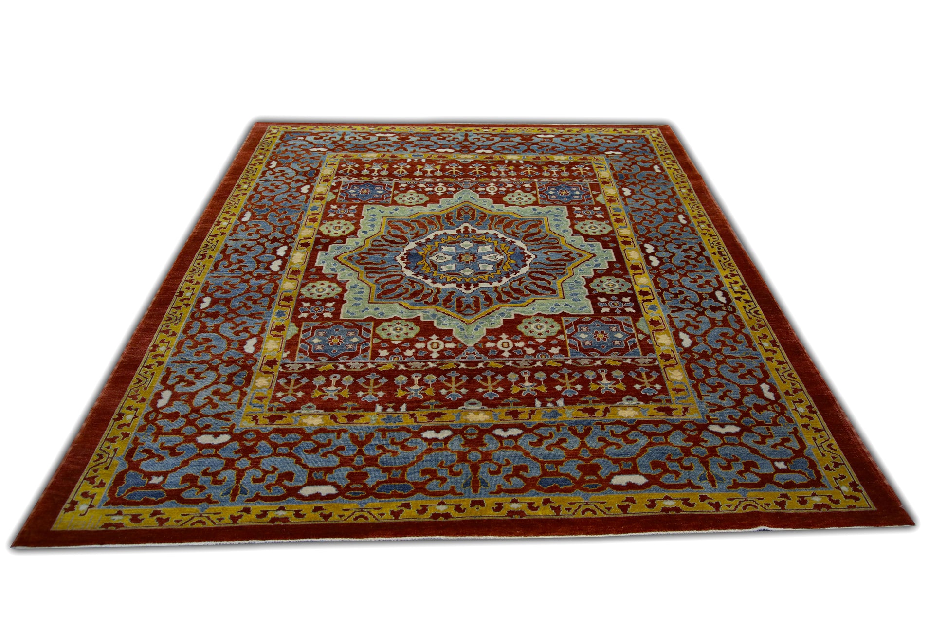 Turkish Antique Look Oushak Rug 8'3" x 9'11"  #5574