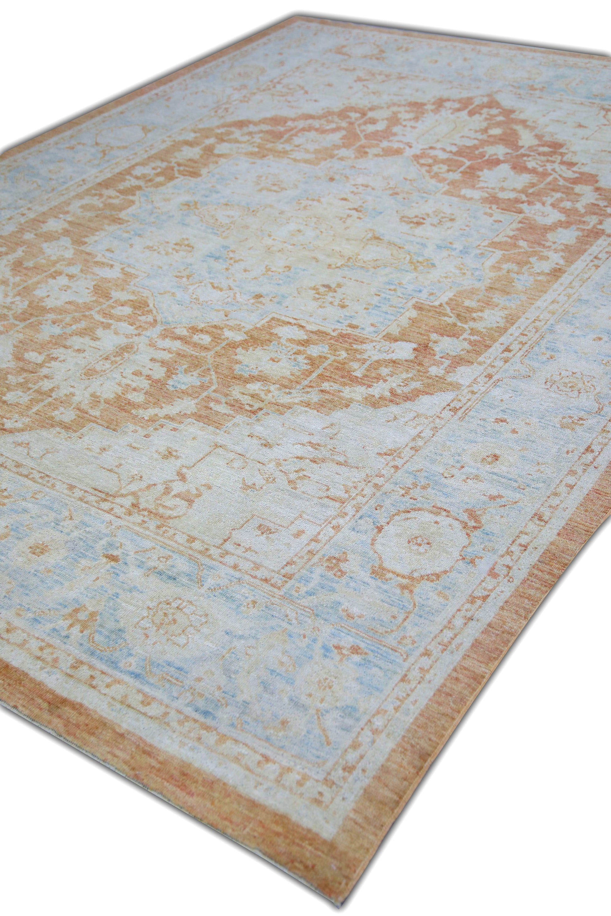 Turkish Antique Look Oushak Rug 7'9" x 10'6"  #5972