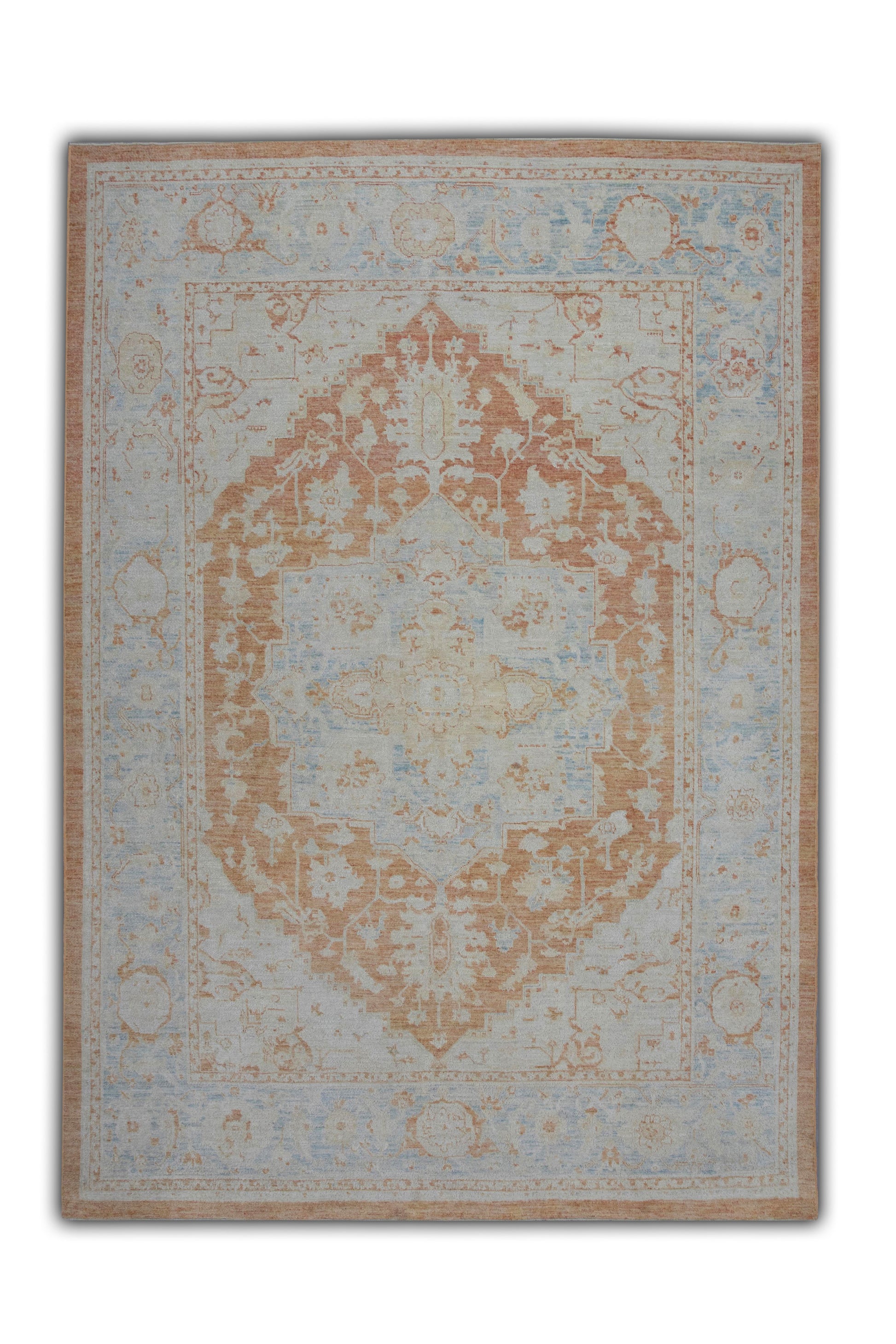 Turkish Antique Look Oushak Rug 7'9" x 10'6"  #5972