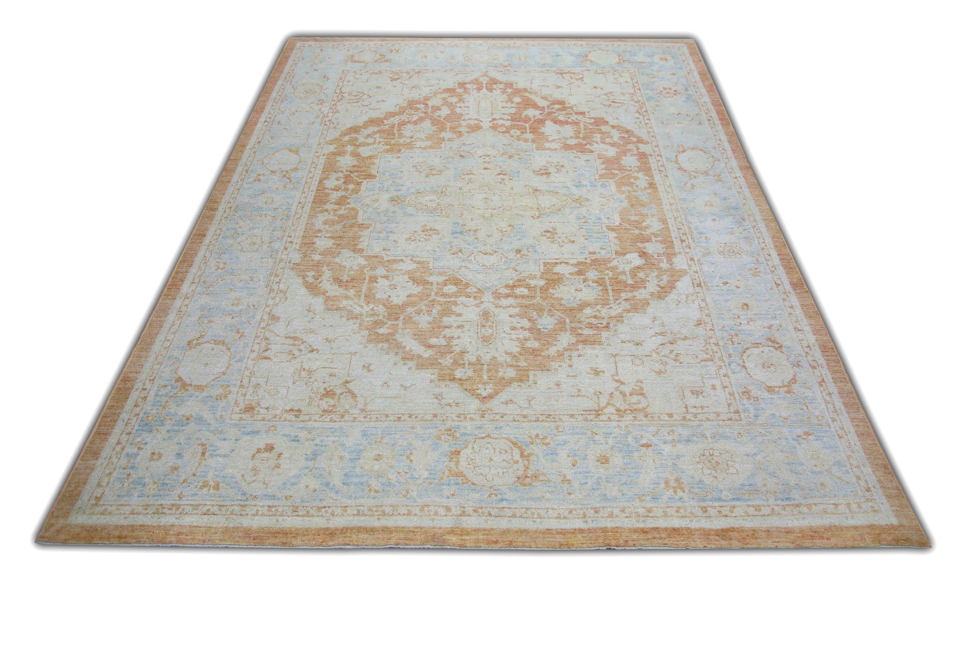 Turkish Antique Look Oushak Rug 7'9" x 10'6"  #5972