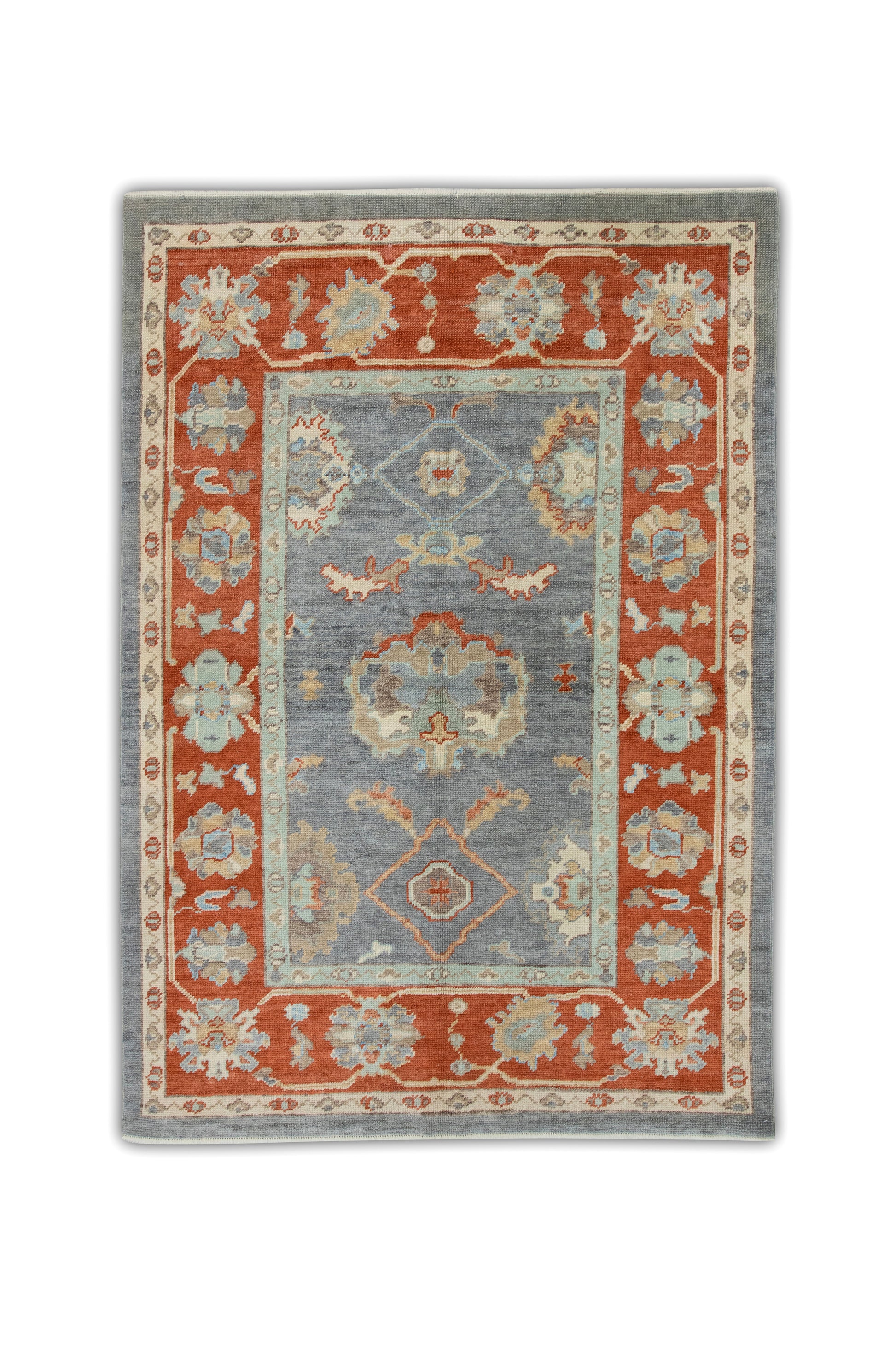 Turkish Oushak Rug 4'10" x 6'11" #2009