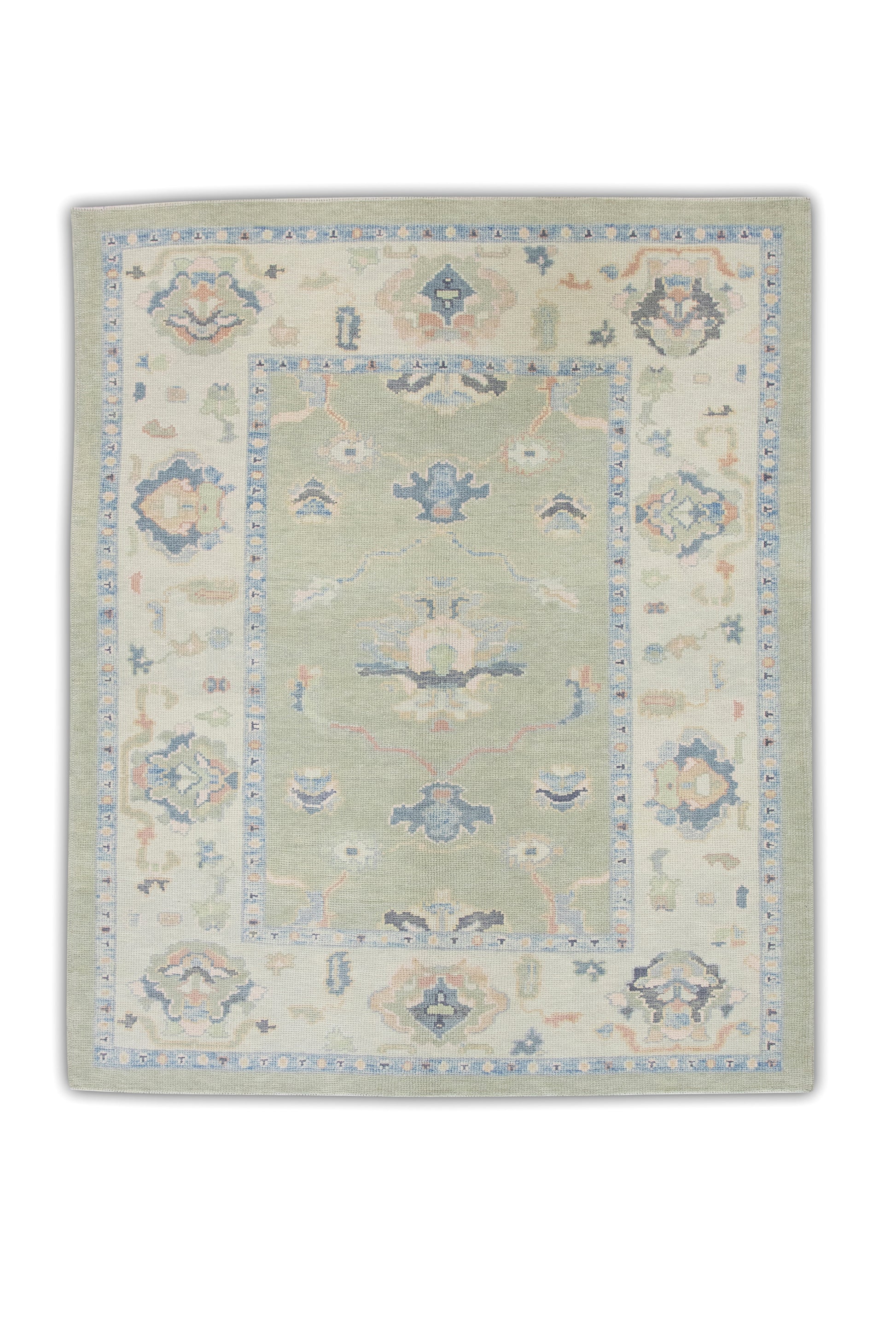 Turkish Oushak Rug 5'1" x 6'4" #1009