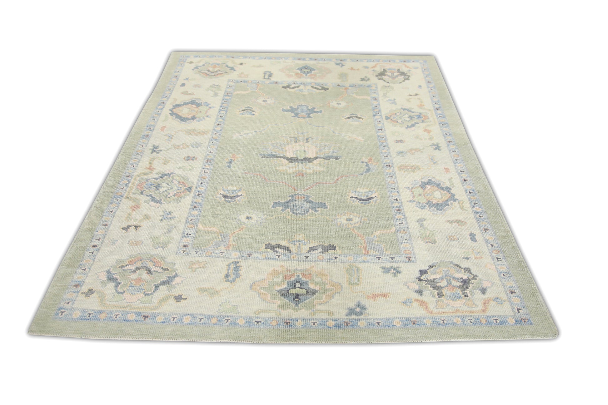 Turkish Oushak Rug 5'1" x 6'4" #1009